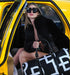 HEED NYC YAYA Black & White Large Logo Mini Duffle Bag
